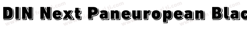 DIN Next Paneuropean Black字体转换